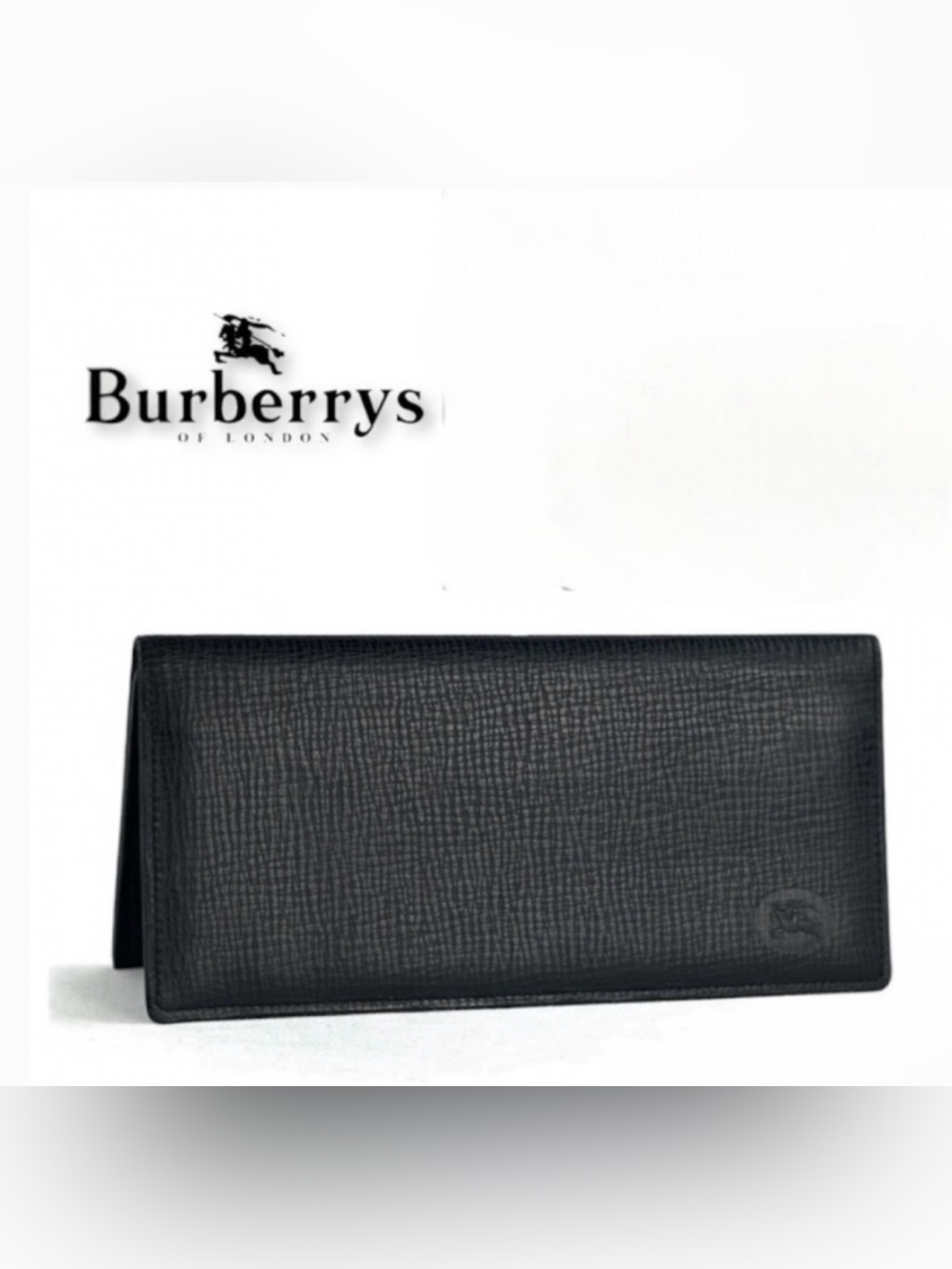 💎 BURBERRYS Horse Logo Leather Long Bifold Wallet - Picture 2 of 16